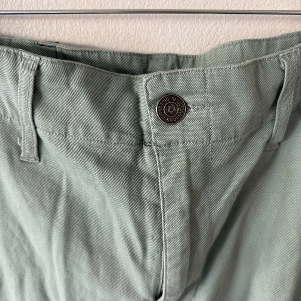 True Religion Men's Cargo Pants - Light Green